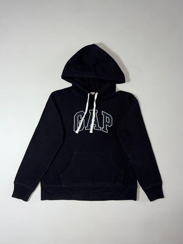 Vintage Gap Black Arch Logo Hoodie (S)