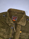 American Retro Vintage Field Jacket – Olive Green Cargo Style (L)