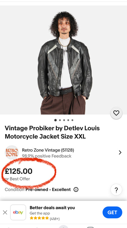 ZProbiker Super (RARE) Original Leather Jacket (S)