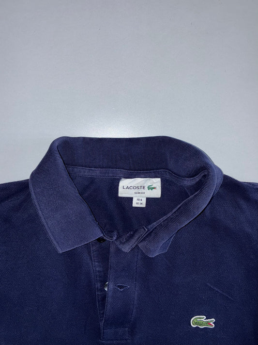 Lacoste Slim Fit Long Sleeve Polo | Navy Blue (M)