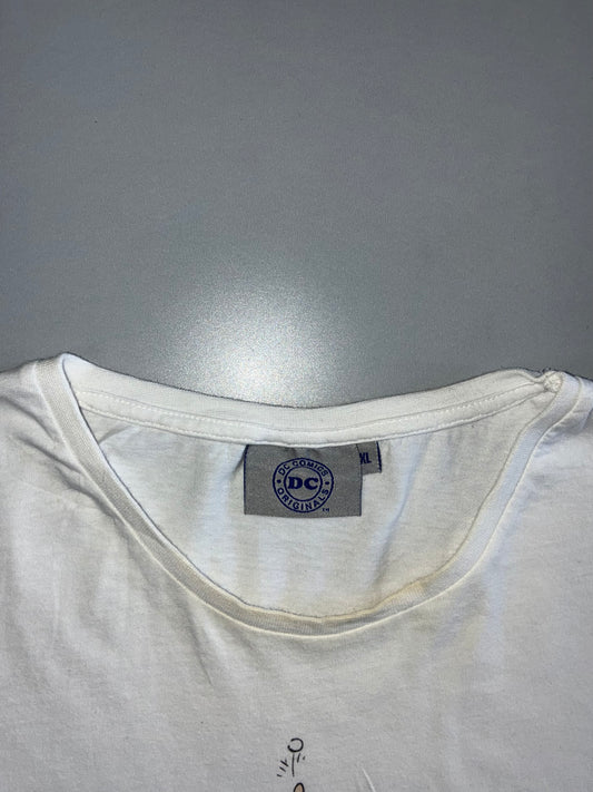 DC Comics Originals | Justice League & Villains Graphic Tee | White (XL)