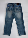 Big Spade | Y2K Embroidered Distressed Denim (W:32|L:40)