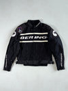 Bering Mesh Motorcycle Racing Jacket – Black/White (M)
