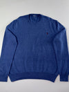 Polo Ralph Lauren Heather Blue Wool Crewneck Sweater (XL/2XL)