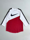 Nike Big Swoosh Raglan 3/4 Sleeve Tee – White/Red(M)