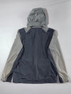 Vintage Millet Grey Black Hooded Windbreaker Jacket (M)