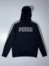 Puma | Black Grey-Sleeve Pullover Hoodie | (M)