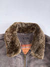 Oconis Premium Original Detachable Fur Collar Heavy Leather Jacket ( XL)