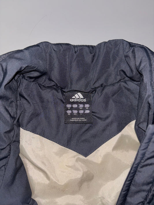 Vintage Adidas Navy Quilted Puffer Jacket (S/M)