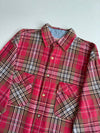Vintage Big Train Western Plaid Flannel Shirt – Red (L)