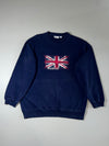 Vintage Reebok Union Jack Navy Sweatshirt (XL)