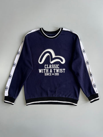 Evisu Heritage Custom Made Crewneck Sweatshirt (L)