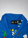 Pharrell Williams x Adidas “Human Race” Graphic Camp Shirt — Blue Multi (M)