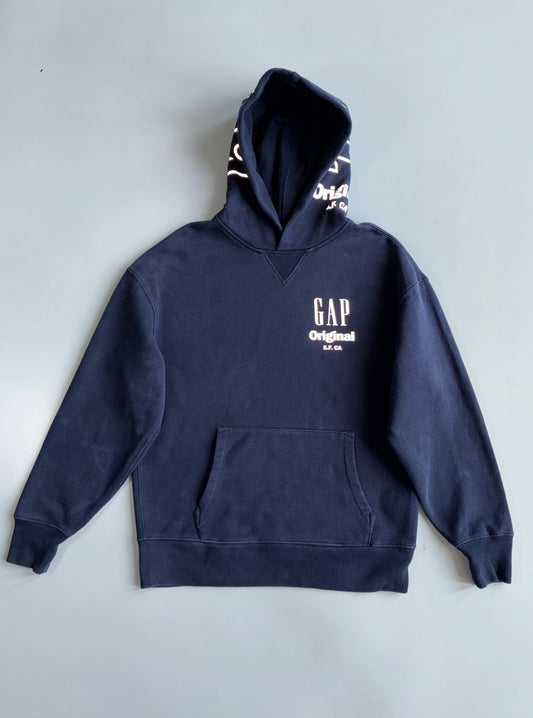 GAP Original Hoodie | Navy Blue | Spellout Logo (M)