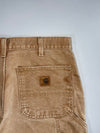 Carhartt Double Knee Carpenter Pants  Sun-Faded Tan Canvas Duck Relaxed Fit (W:32 |L:40)