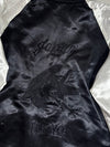 Browny Vintage Reversible Souvenir Satin Bomber Jacket – Black/White & Olive (M)