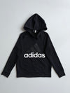 Adidas Black Big Logo Hoodie | Size (S)