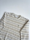 Lacoste Beige Pinstripe Knit Crewneck Sweater (S)