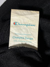 Champion Script Logo Pullover Hoodie – Black, (M)