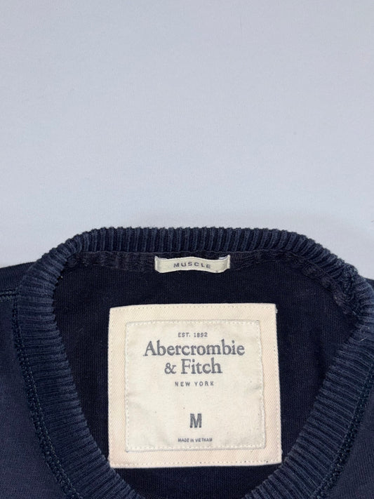 Abercrombie & Fitch Navy Muscle Fit Long Sleeve Top – Size (M)