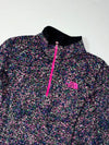 Vintage The North Face Pink Speckled Quarter Zip Fleece (XXS)