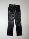 Vintage Gap Black Leather Bootcut Pants (W:28) (L:39)