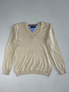 Tommy Hilfiger Sport Beige V-Neck Knit Sweater (S)