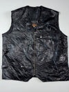 Italia Echtes Leder Genuine Leather Vest Black Men’s  (2XL)