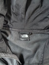Vintage The North Face Dark Grey Grid Fleece Zip-Up Hoodie (L)