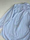 Tommy Hilfiger Light Blue Long Sleeve Shirt – Striped Collar Lining, Chest Pocket (M)