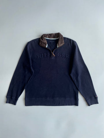 Tommy Hilfiger Sherpa-Collar Quarter-Zip Sweatshirt (M)