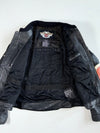 Harley-Davidson Racing Black, Orange & Cream Leather Jacket – Vintage Moto Racer (M)