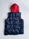 Adidas | Colorblock Hooded Puffer Vest Red Navy White (M)