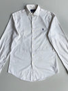 Polo Ralph Lauren Slim Fit Shirt — White Feather Weight Twill (M)