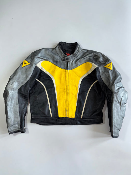 Dainese Original Pure Italian Leather Motorcycle Racing Jacket (L)
