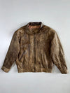 L Torelli Collezione Pure Leather Bomber Jacket (M)