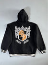 Pelle Pelle Crest Logo Zip Hoodie Black Embroidered (XL)
