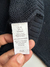 Chaps Quarter Zip Navy Sweater (Size XL)