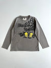 Big Train “Since 1989” Skull Graphic Long Sleeve T-Shirt Washed Charcoal Grey (L/XL)