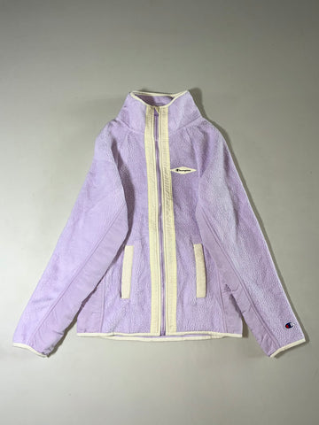 Champion Lavender Sherpa Fleece Full-Zip Jacket – Cream Trim  Women’s (XXS)