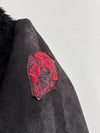 Ed Hardy by Christian Audigier Y2K Black Faux Shearling Biker Jacket Women’s (S)