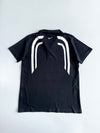 Nike Vintage Striped Polo Black White (L)