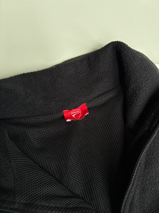 Ducati Corse Black Fleece Zip-Up Jacket (L/XL)