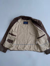 Vintage Brown Suede Leather Jacket (L)