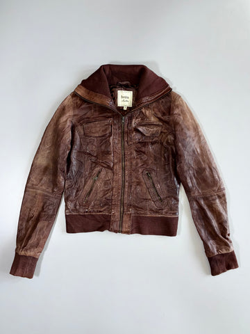 Bershka Premium Original Leather Jacket (S)