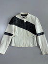 Dakota Black & White Panel Leather Jacket Women’s(XS)