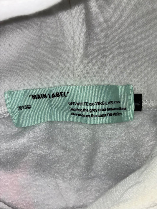 Off-White c/o Virgil Abloh “Global Warming” Floral Hoodie – White (L)