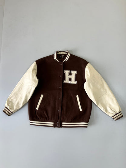 ZSuper Premium Varsity Jacket Original Leather (M)