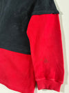 Vintage 1998 Cartoon Network Tom & Friends Embroidered Button-Up Knit Shirt – Black & Red (S/M)