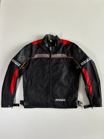 Absolute Ness Black/Red Textile Moto Jacket (XL)